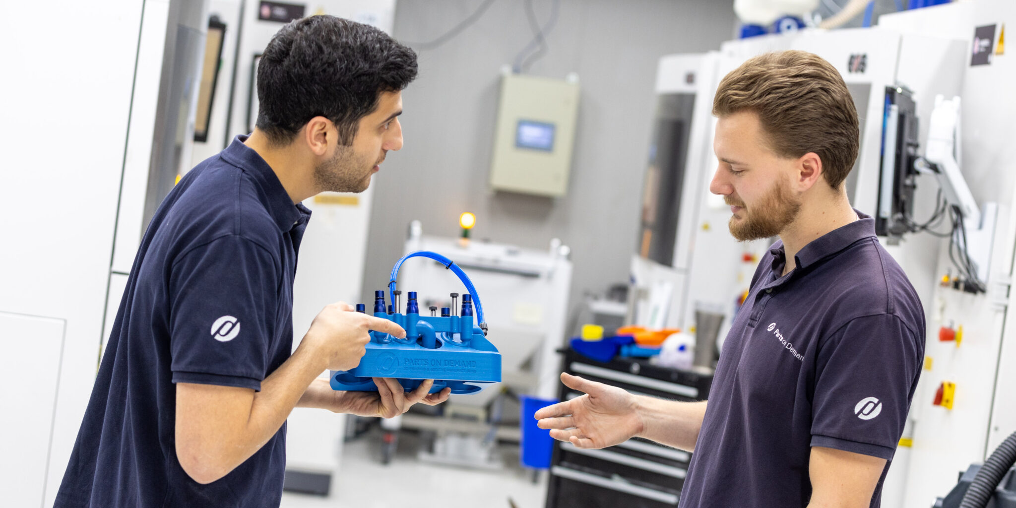 Engineers van Parts on Demand bij de EOS P500 productiemachine